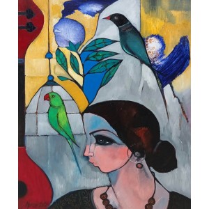 Abrar Ahmed, 18 x 24 Inch, Oil on Canvas, Figurative Painting, AC-AA-627